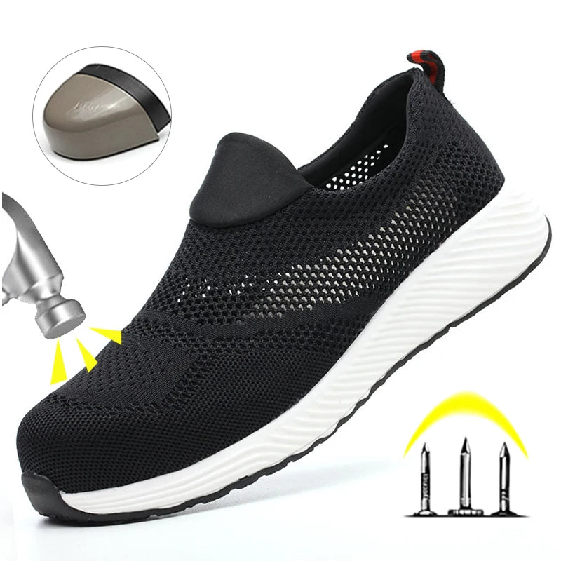 Breathable Steel Toe Work Sneakers